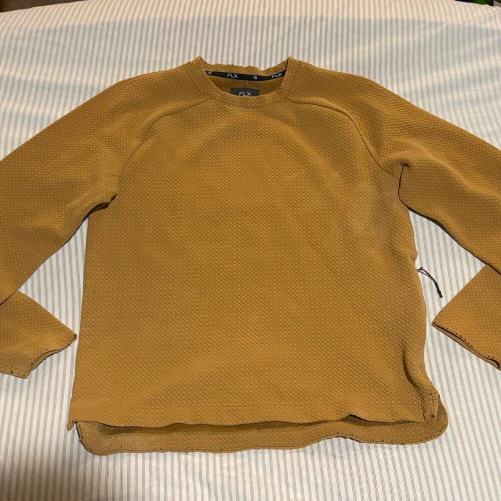 Flx Men's Yellow and Tan Sweatshirt